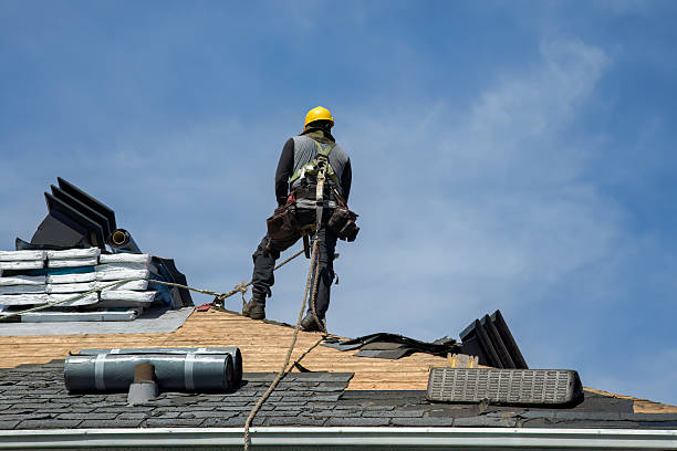 Professional Gutter Installation technician working in West Nyack, NY